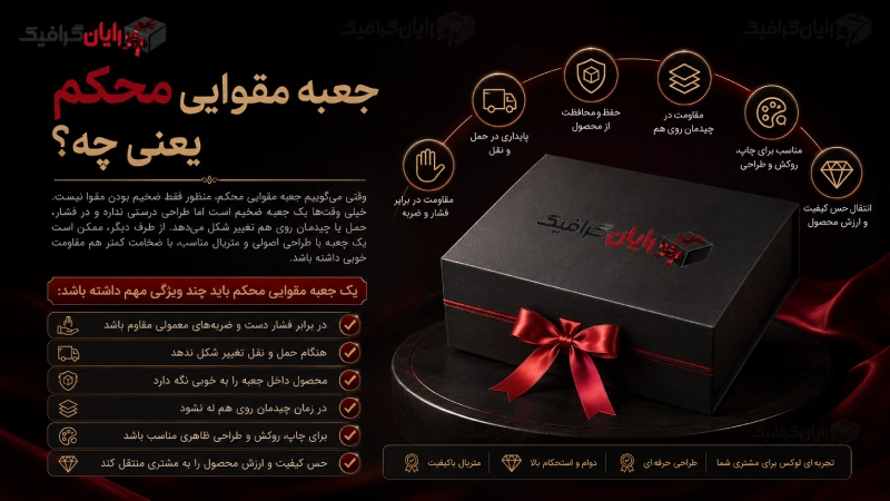 جعبه مقوایی محکم