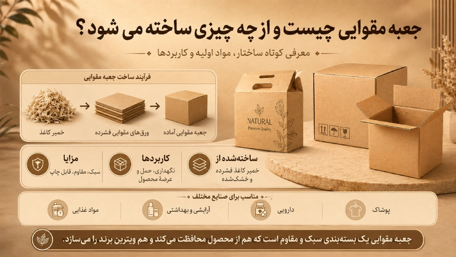 جعبه مقوایی چیست و از چه چیزی ساخته می شود؟