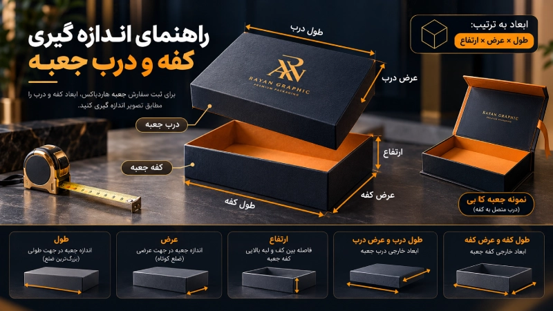 ابعاد جعبه + راهنمای ابعاد هارد باکس برای تولید