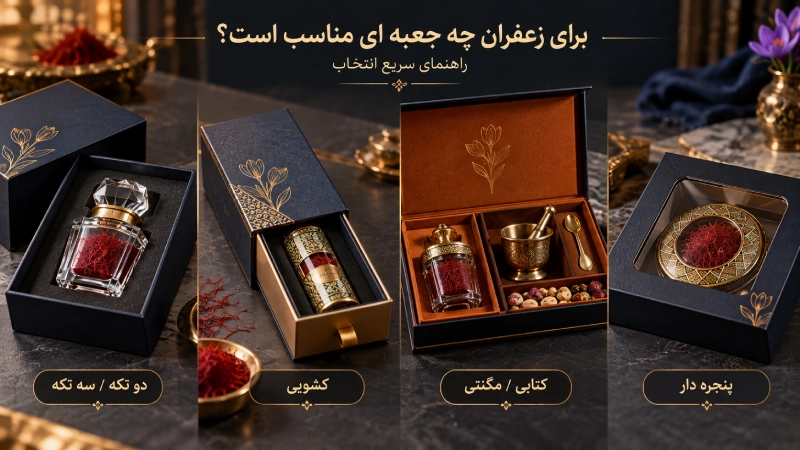 برای زعفران چه جعبه ای مناسب است؟